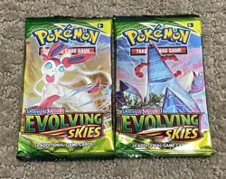 Pokemon TCG Sword & Shield Evolving Skies Booster Packs 2pk - Image 1