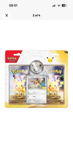 Pokemon 30th Anniversary Celebration Tech Sticker Blister Bundle. ~PRESALE~ - Image 2