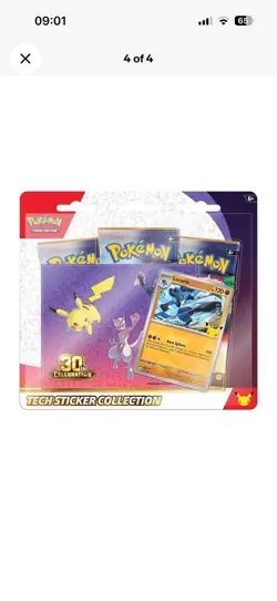Pokemon 30th Anniversary Celebration Tech Sticker Blister Bundle. ~PRESALE~ - Image 4