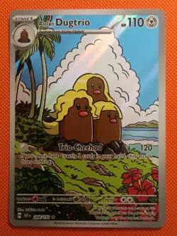 Alolan Dugtrio 208/191 - Surging Sparks Illustration Rare - Pokemon Tcg - NM - Image 1