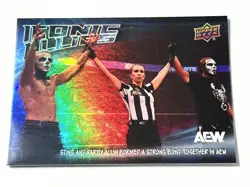 2024 Upper Deck AEW The Icon Sting Iconic Allies Darby Card IA-1 - Image 1