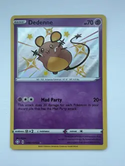 Pokemon TCG - Dedenne SV051/SV122 - Shiny Rare Shining Fates Shiny Vault NM/M - Image 1