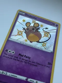 Pokemon TCG - Dedenne SV051/SV122 - Shiny Rare Shining Fates Shiny Vault NM/M - Image 2