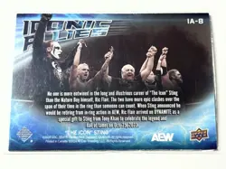 2024 Upper Deck AEW The Icon Sting Iconic Allies Darby, Cope & Flair Card IA-8 - Image 2