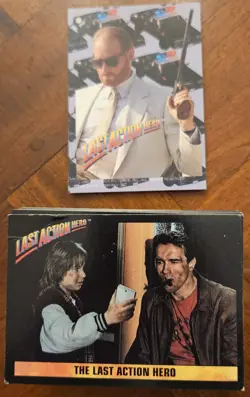 The Last Action Hero Trading 88 Card Base Set Topps 1993 + 11 Stickers Complete - Image 1