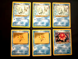Pokemon WOTC Water Card Lot Remoraid Staryu Neo Destiny Base Set Vintage x6 - Image 1