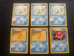 Pokemon WOTC Water Card Lot Remoraid Staryu Neo Destiny Base Set Vintage x6 - Image 2