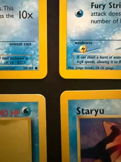 Pokemon WOTC Water Card Lot Remoraid Staryu Neo Destiny Base Set Vintage x6 - Image 5