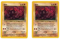 Pokemon TCG Onix x2 Neo Genesis 56/111 Common WOTC Vintage LP Lot - Image 1