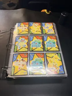Vintage Pokemon TOPPS Cards Binder Lot ALL Non-Holo 1000+ Cards NM Pack Fresh - Image 1