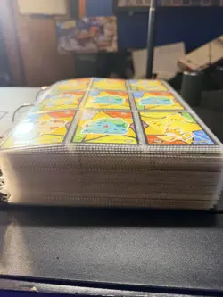 Vintage Pokemon TOPPS Cards Binder Lot ALL Non-Holo 1000+ Cards NM Pack Fresh - Image 2