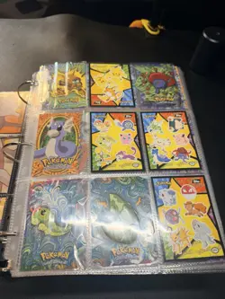 Vintage Pokemon TOPPS Cards Binder Lot ALL Non-Holo 1000+ Cards NM Pack Fresh - Image 4
