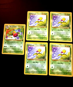 Pokemon Bellsprout Weepinbell Lot Jungle WOTC Vintage Unlimited x5 - Image 1