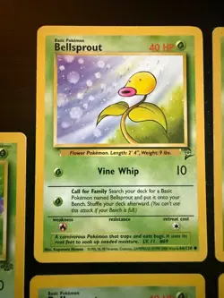 Pokemon Bellsprout Weepinbell Lot Jungle WOTC Vintage Unlimited x5 - Image 5