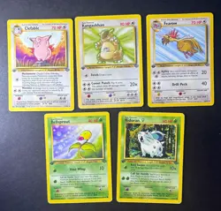 Vintage Pokemon Jungle - 5-Card 1st Edition Lot - MP - Image 1