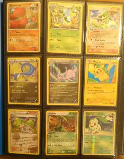 Pokemon Binder Lot 300+ Cards Holo Reverse Rare DP XY SM Rare Vintage Collection - Image 1