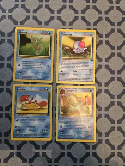 Vintage Pokemon Card Lot - Fossil Set - 12 Cards - Lightly Played (LP) - Image 2