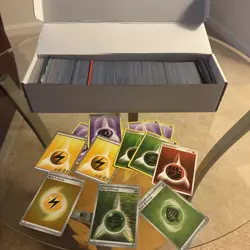 ~1000 Pokemon Basic Vintage & Modern Energy Cards Bulk Lot Crafts Deck Building - Image 1
