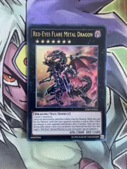 LDK2-ENJ41 Red-Eyes Flare Metal Dragon Ultra Rare Unl Edition NM Yugioh Card - Image 1