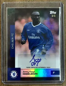 Jimmy Floyd Hasselbaink 3/5 Auto Topps Chelsea Team Set 2025-26 Autograph - Image 1
