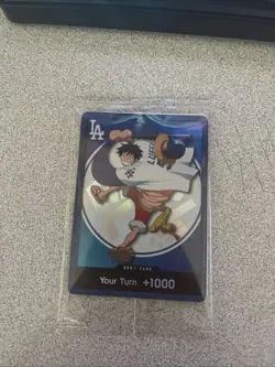 MONKEY D. LUFFY 2026 ONE PIECE x LOS ANGELES DODGERS DON PROMO CARD 07/02/2026 - Image 1