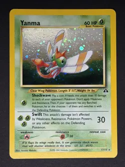 LP - Yanma 17/75 - Holo Rare Neo Discovery - Pokemon Card - 🌀Swirl - Image 1