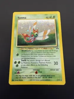 Yanma 17/75 | Neo Discovery | Holo Rare Pokemon Card | LP - Image 1