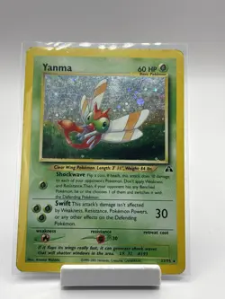 Pokemon TCG Yanma Neo Discovery Holo Card 17/75 Unlimited Rare LP/MP - Image 1