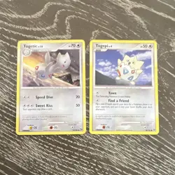 Pokemon TCG Diamond & Pearl Togetic 55/106 & Togepi 70/106 2-Card Lot EN - Image 1