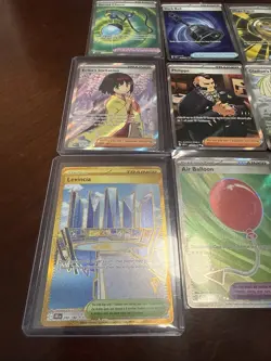 Pokemon TCG Full Art Foil Trainers Stadiums Items 9 Card Lot Near Mint - Image 2