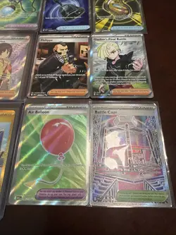 Pokemon TCG Full Art Foil Trainers Stadiums Items 9 Card Lot Near Mint - Image 3
