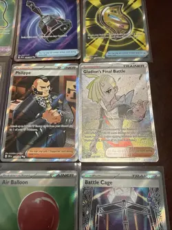 Pokemon TCG Full Art Foil Trainers Stadiums Items 9 Card Lot Near Mint - Image 4