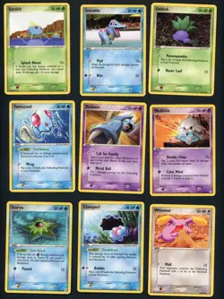 2004 Pokemon EX Hidden Legends 9 Card Lot Totodile Oddish Beldum LP/NM - Image 1