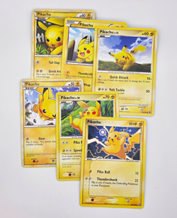 Nintendo Pokemon TCG Pikachu 6 Card Lot Diamond & Pearl Platinum English 2008 - Image 1