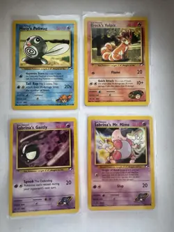 WoTC Pokemon TCG English Gym Heroes - 20 Common Card Lot - Brock Misty Erika - Image 5