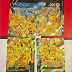 Pikachu V-UNION 4-Card Lot Holo English SWSH139-142 Pokemon TCG - Image 1