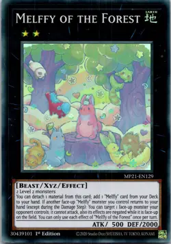 Yugioh Melffy of the Forest MP21-EN129 1st Edition Super Rare NM - Image 1