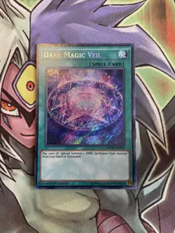 MVP1-ENS19 Dark Magic Veil Secret Rare 1st Edition NM Yugioh Card - Image 1