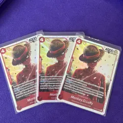 Monkey.D.Luffy OP12-015 Legacy Of The Master Foil One Pice Card Came NM - Image 1