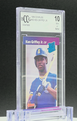 ⚾"BCCG 10 Mint or Better" 1989 Donruss Ken Griffey Jr. #33 Rated Rookie RC ⚾ - Image 2