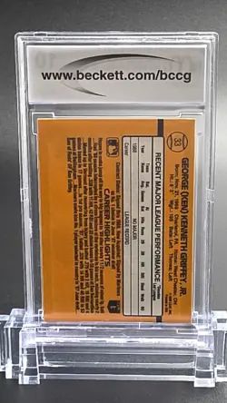 ⚾"BCCG 10 Mint or Better" 1989 Donruss Ken Griffey Jr. #33 Rated Rookie RC ⚾ - Image 3