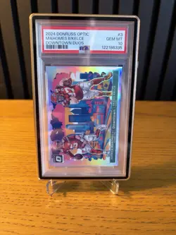 2024 Patrick Mahomes Travis Kelce Donruss Optic Downtown Duos #3 PSA 10 - Image 1