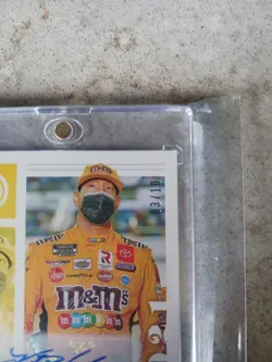 2021 Panini Chronicles - Kyle Busch #3 Gold 03/10 Autograph Card - Image 2