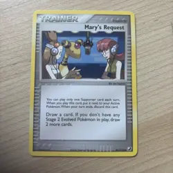Pokemon card - Trainer Mary's Request 86/115 - Ex Unseen Forces NM - Image 1