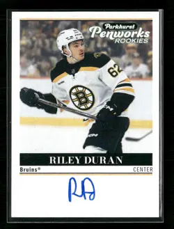 2025-26 Parkhurst Riley Duran RC Penworks Rookies On-Card Auto #PWR-RD - Image 1