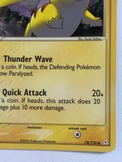 Pikachu 78 EX Holon Phantoms Non Holo Regular Lightly Played Pokemon Card - Image 5