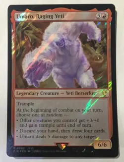 Umaro, Raging Yeti (Surge Foil) Commander: Final Fantasy - MTG RARE - Image 1