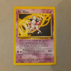 Pokemon TCG Jungle Mr. Mime Non-Holo Card 22/64 Unlimited LP, 1999 - Image 1