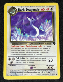 Dark Dragonair 33/82 Team Rocket WOTC Uncommon Pokemon Card MP - Image 1
