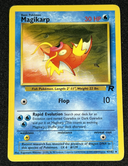Magikarp 47/82 Team Rocket WOTC Uncommon Pokemon Card MP - Image 1